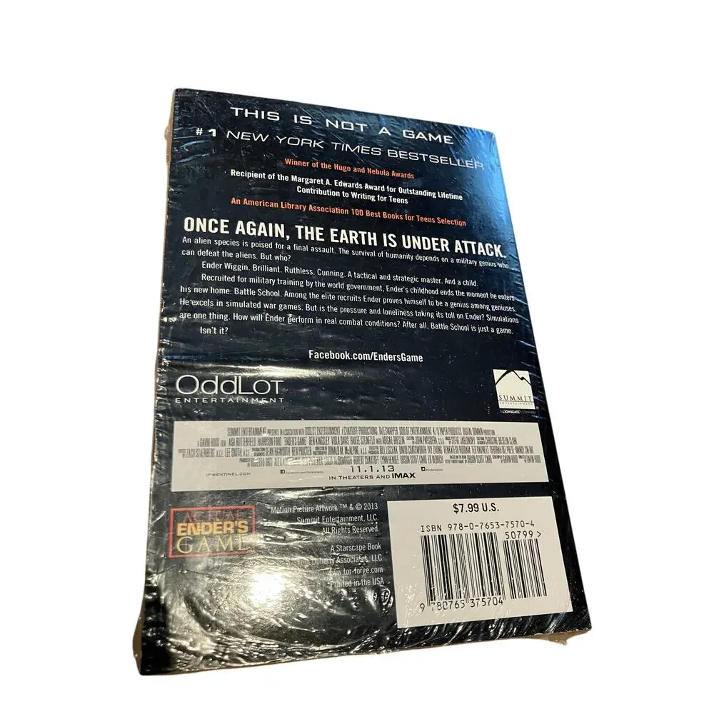 Ender's Game‎ Orson Scott Card Collector's Patch New in Package Paperback